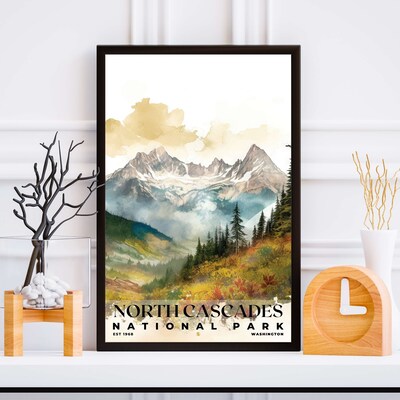 North Cascades National Park Poster, Travel Art, Office Poster, Home Decor | S4 - image5
